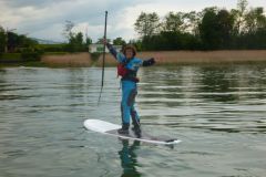miggi auf dem SUP