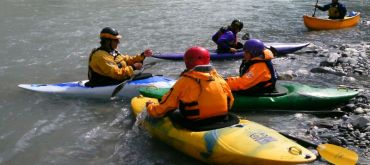 Wildwasserschulung auf dem Vorderrhein