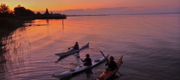 Abendstimmung beim Kajaken