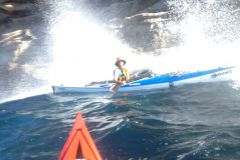 Miggi in front Dragon Cave